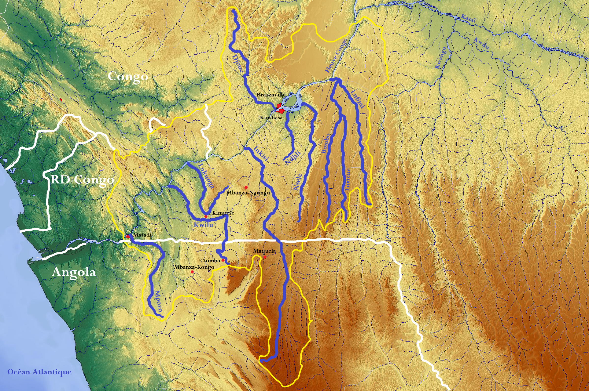 Sous bassin versant su Bas-Congo