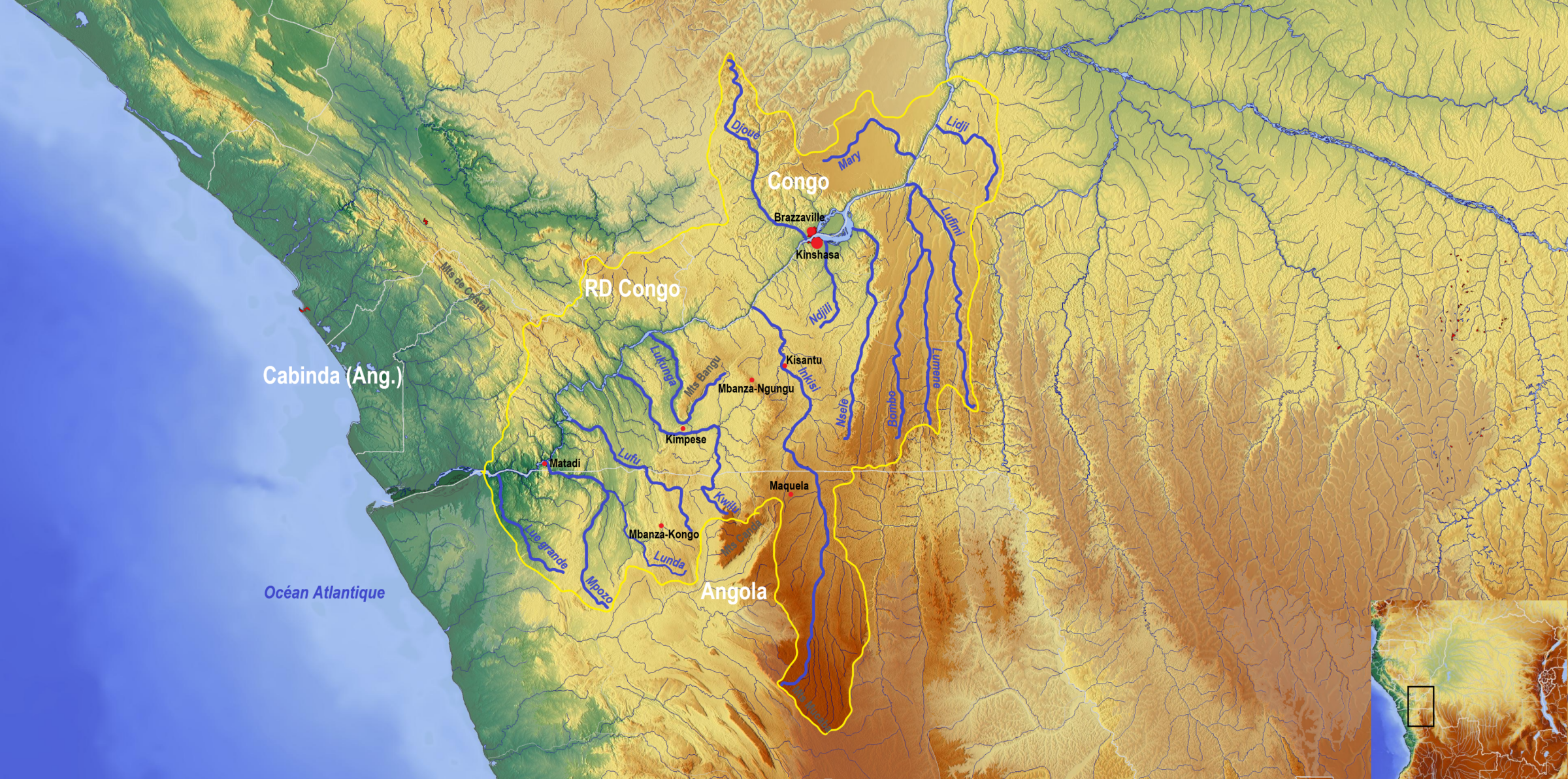 Sous bassin versant su Bas-Congo